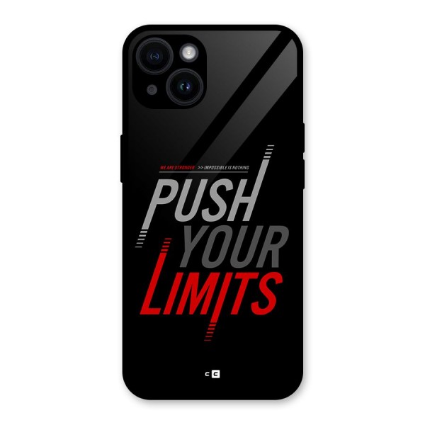 Push Your Limits Glass Back Case for iPhone 14