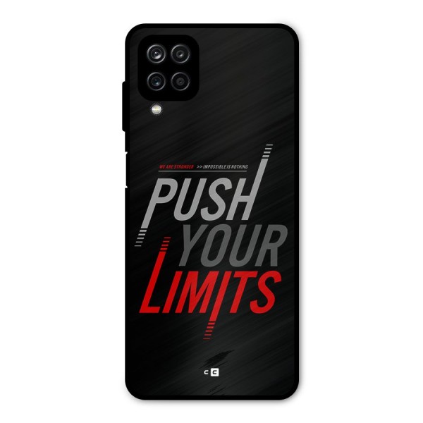 Push Your Limits Metal Back Case for Galaxy A12