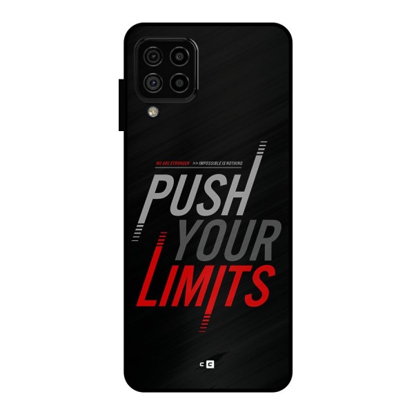 Push Your Limits Metal Back Case for Galaxy A22 4G