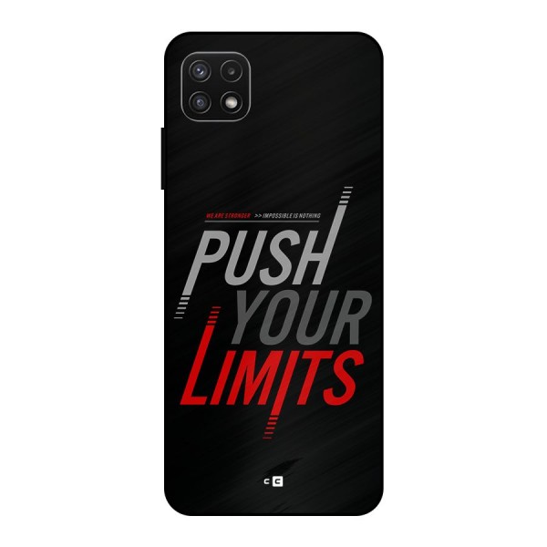 Push Your Limits Metal Back Case for Galaxy A22 5G