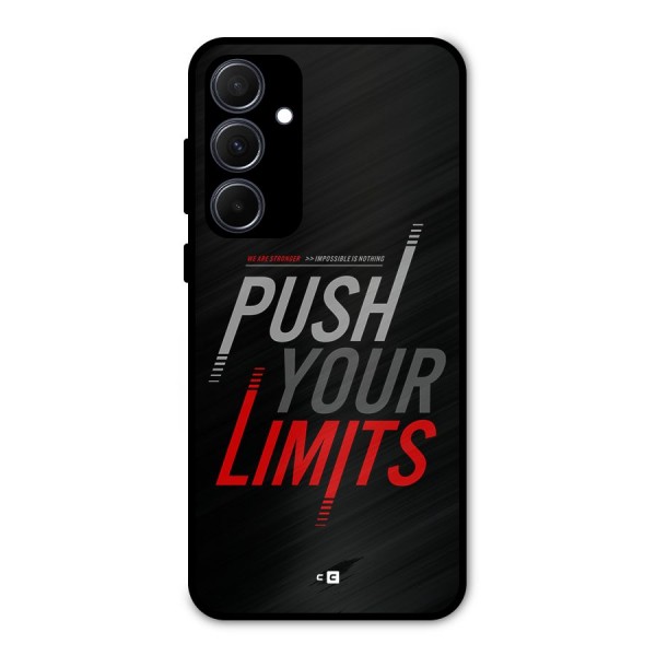 Push Your Limits Metal Back Case for Galaxy A35