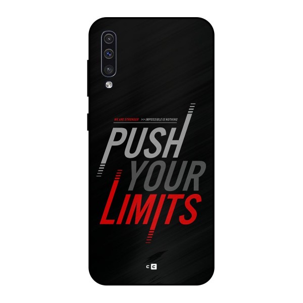 Push Your Limits Metal Back Case for Galaxy A50