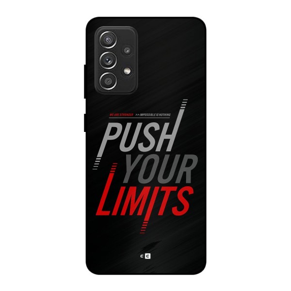 Push Your Limits Metal Back Case for Galaxy A52s 5G