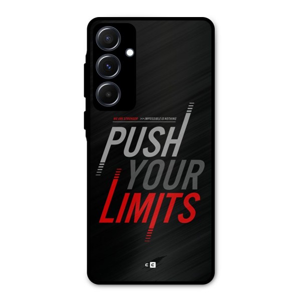 Push Your Limits Metal Back Case for Galaxy A55