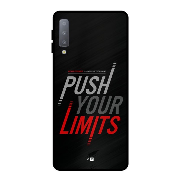 Push Your Limits Metal Back Case for Galaxy A7 (2018)