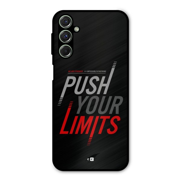 Push Your Limits Metal Back Case for Galaxy F34