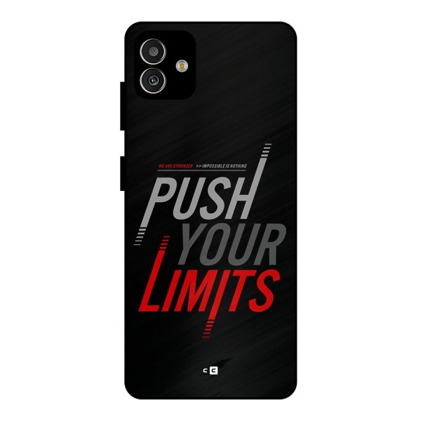 Push Your Limits Metal Back Case for Galaxy M13 5G