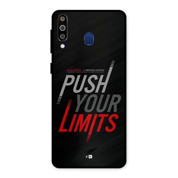 Push Your Limits Metal Back Case for Galaxy M30