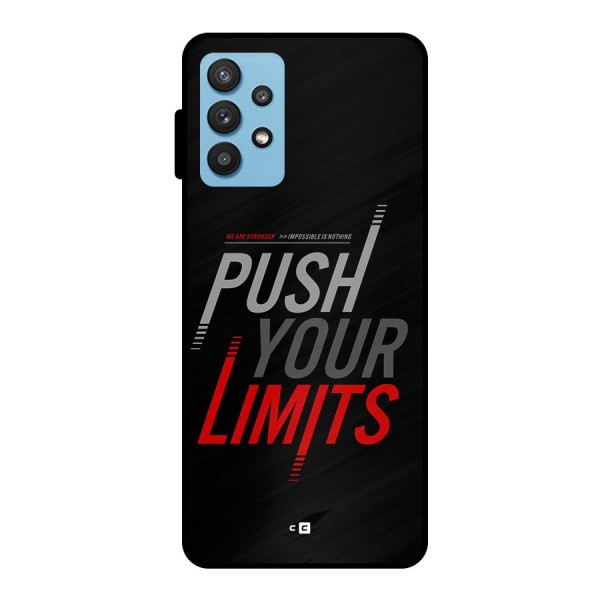 Push Your Limits Metal Back Case for Galaxy M32 5G