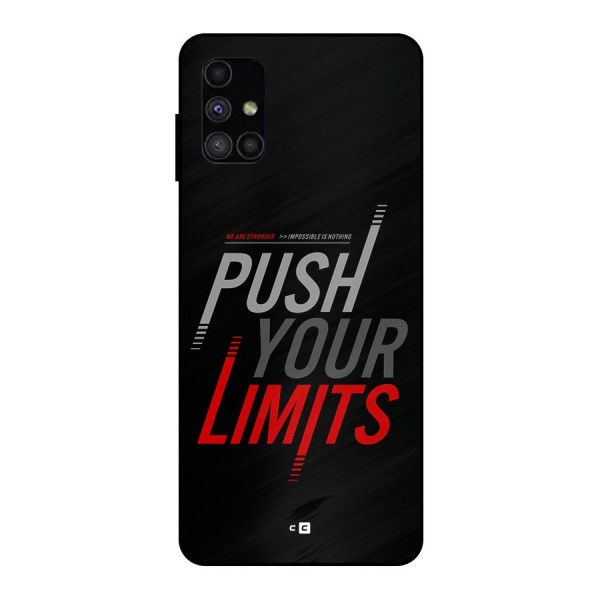 Push Your Limits Metal Back Case for Galaxy M51