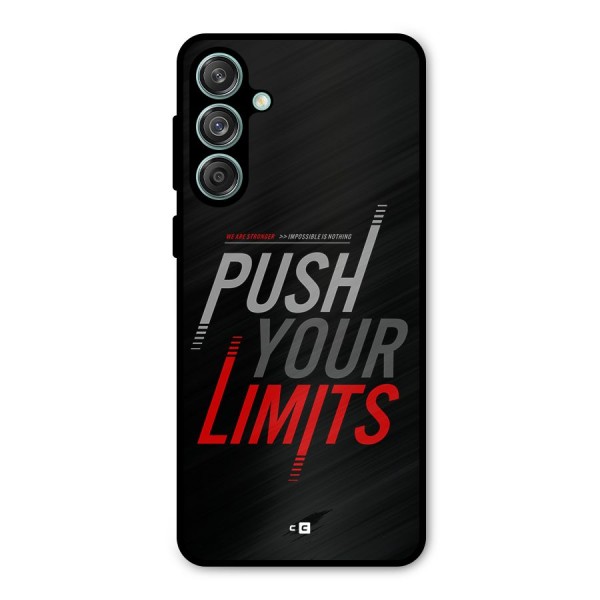 Push Your Limits Metal Back Case for Galaxy M55 5G