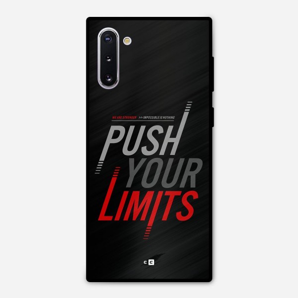 Push Your Limits Metal Back Case for Galaxy Note 10