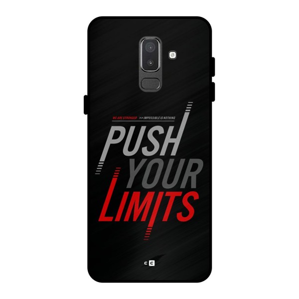 Push Your Limits Metal Back Case for Galaxy On8 (2018)