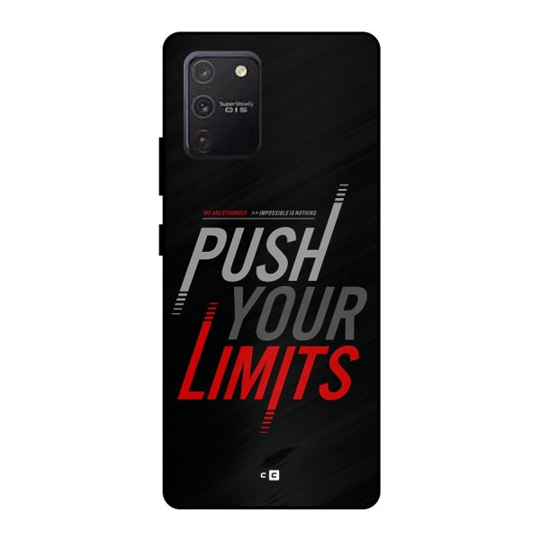 Push Your Limits Metal Back Case for Galaxy S10 Lite