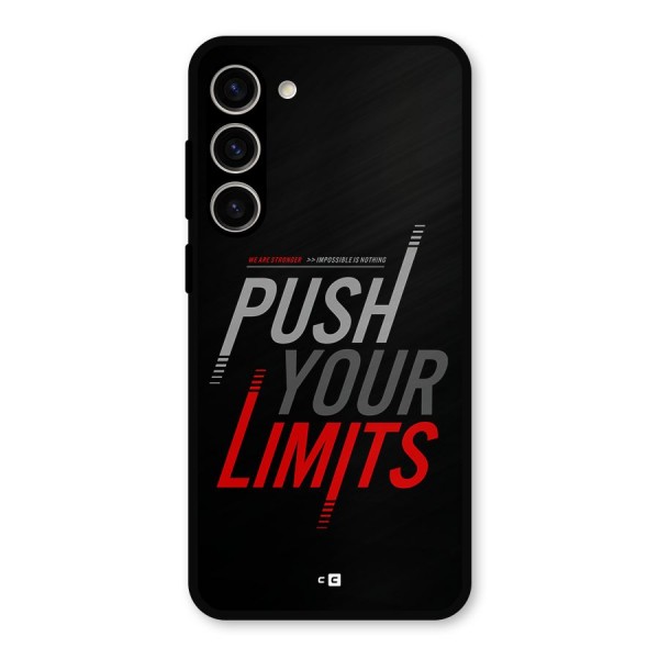 Push Your Limits Metal Back Case for Galaxy S23 Plus