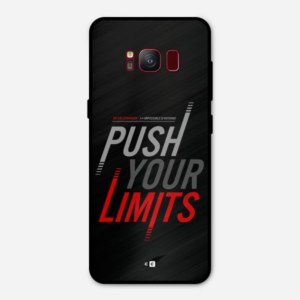 Push Your Limits Metal Back Case for Galaxy S8