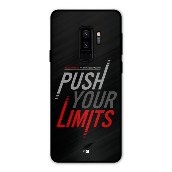 Push Your Limits Metal Back Case for Galaxy S9 Plus