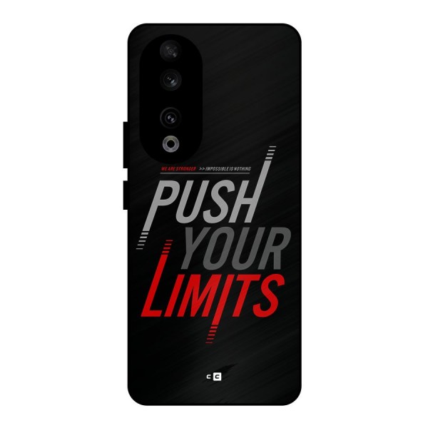 Push Your Limits Metal Back Case for Honor 90