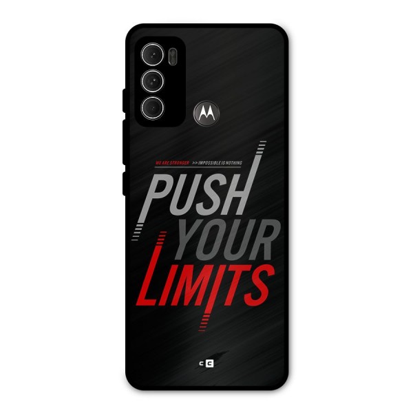 Push Your Limits Metal Back Case for Moto G60