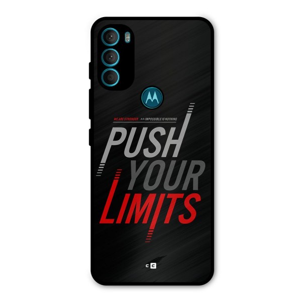 Push Your Limits Metal Back Case for Moto G71 5G