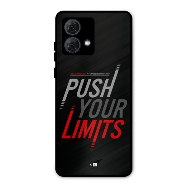 Push Your Limits Metal Back Case for Moto G84