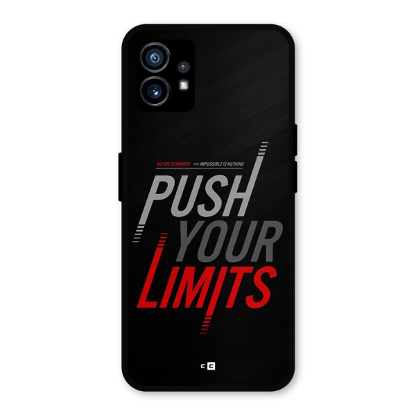 Push Your Limits Metal Back Case for Nothing Phone 1