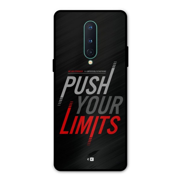 Push Your Limits Metal Back Case for OnePlus 8