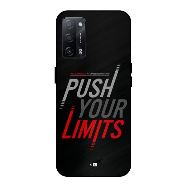 Push Your Limits Metal Back Case for Oppo A53s 5G