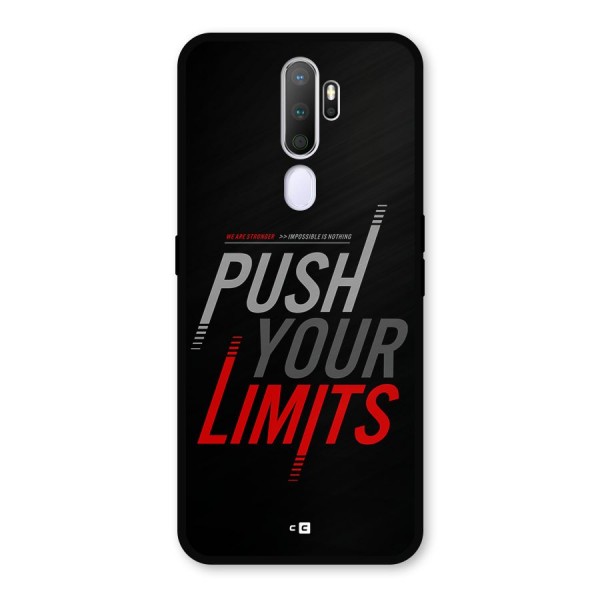 Push Your Limits Metal Back Case for Oppo A5 (2020)