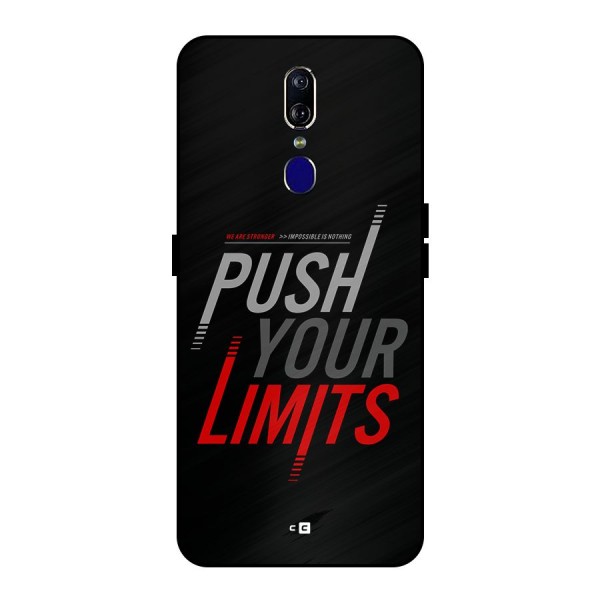 Push Your Limits Metal Back Case for Oppo F11