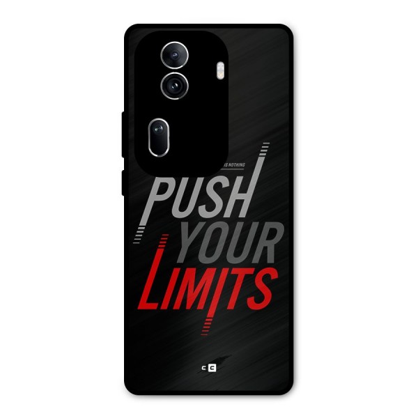 Push Your Limits Metal Back Case for Oppo Reno11 Pro 5G