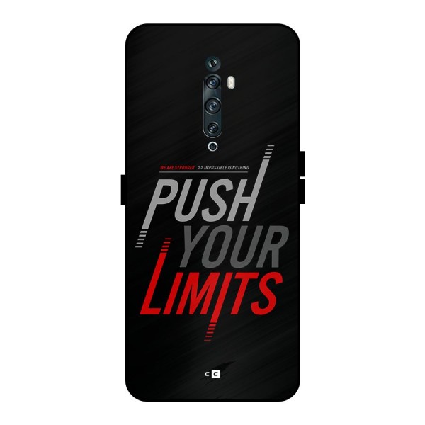 Push Your Limits Metal Back Case for Oppo Reno2 F