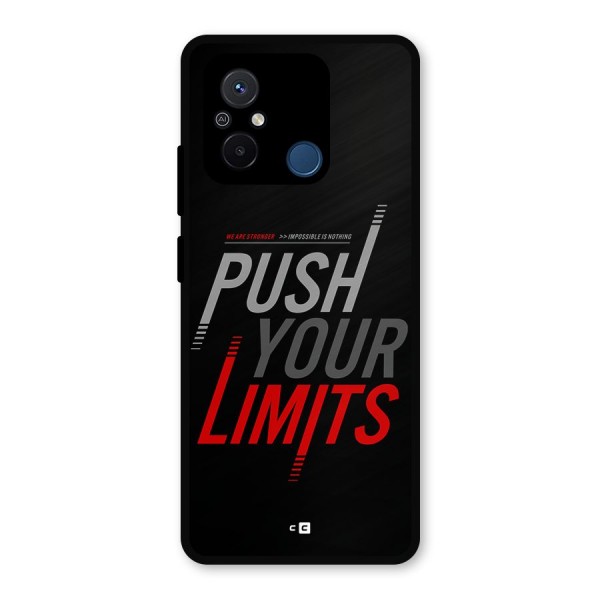 Push Your Limits Metal Back Case for Poco C55