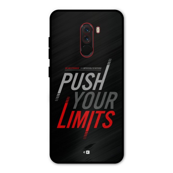 Push Your Limits Metal Back Case for Poco F1