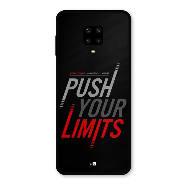 Push Your Limits Metal Back Case for Poco M2