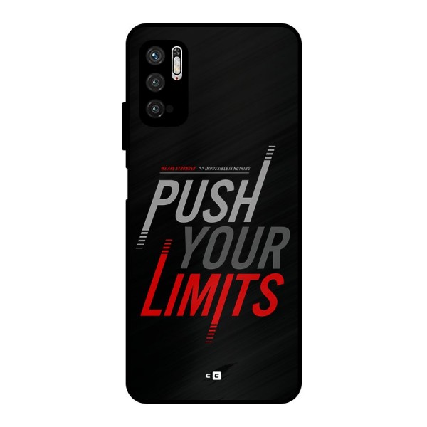 Push Your Limits Metal Back Case for Poco M3 Pro 5G