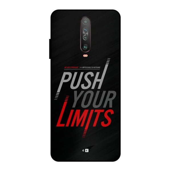 Push Your Limits Metal Back Case for Poco X2