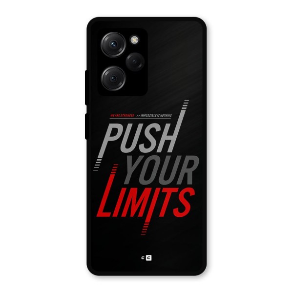 Push Your Limits Metal Back Case for Poco X5 Pro