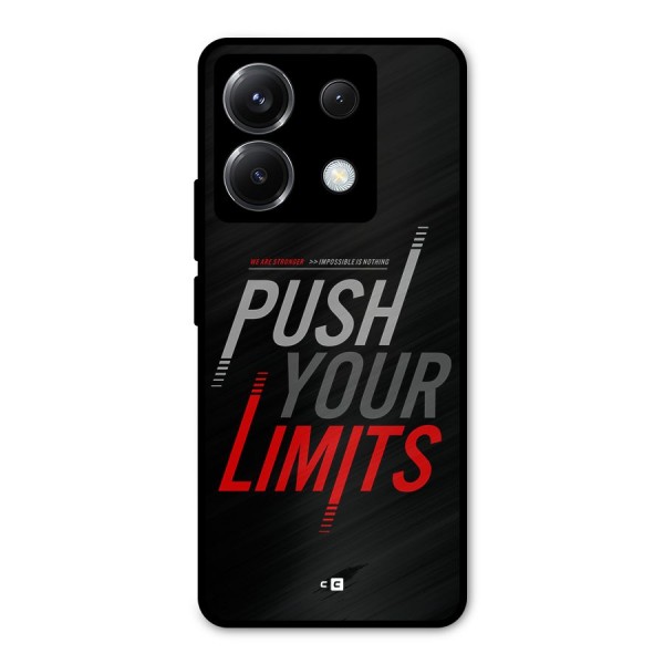 Push Your Limits Metal Back Case for Poco X6