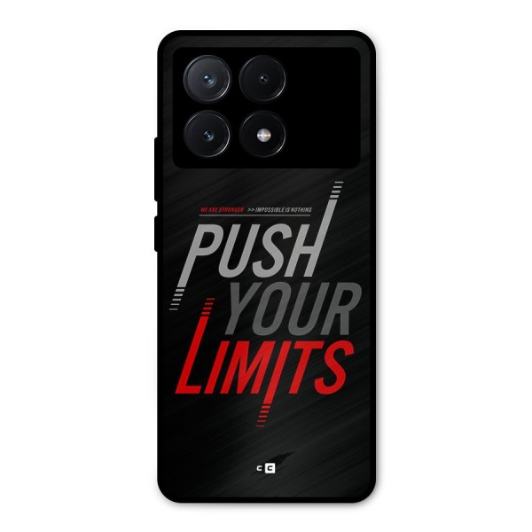 Push Your Limits Metal Back Case for Poco X6 Pro