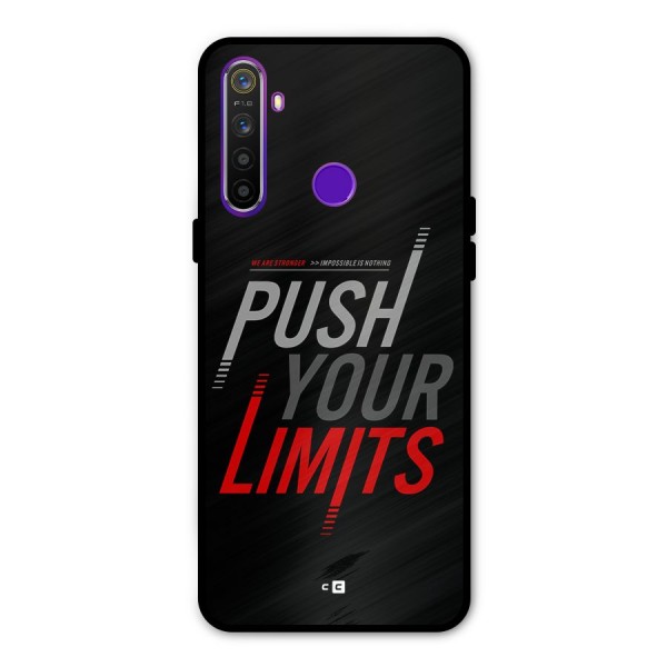 Push Your Limits Metal Back Case for Realme 5