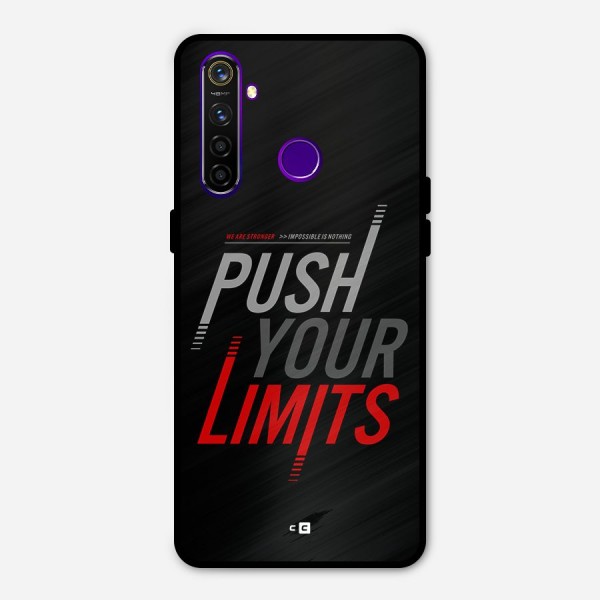 Push Your Limits Metal Back Case for Realme 5 Pro