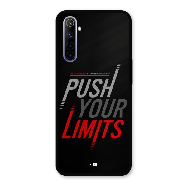 Push Your Limits Metal Back Case for Realme 6