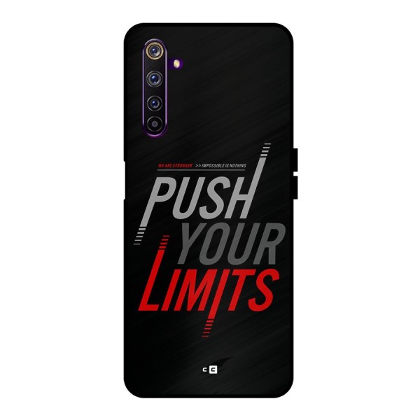 Push Your Limits Metal Back Case for Realme 6 Pro