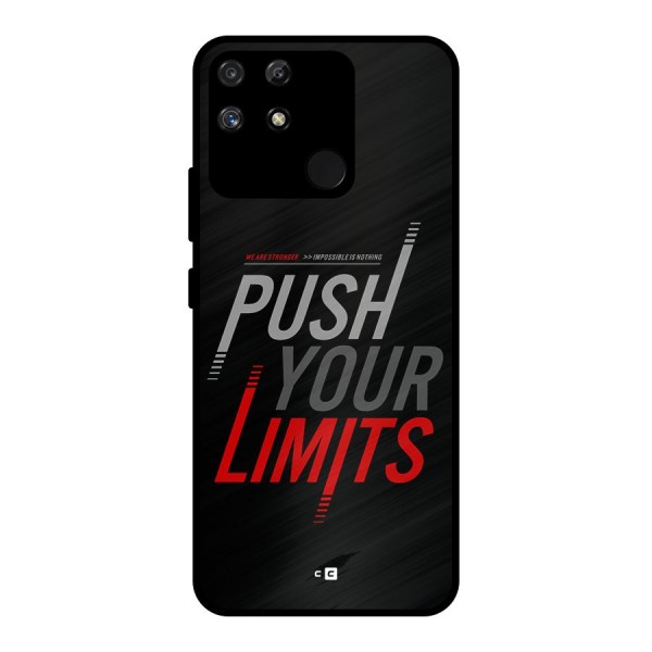 Push Your Limits Metal Back Case for Realme Narzo 50A