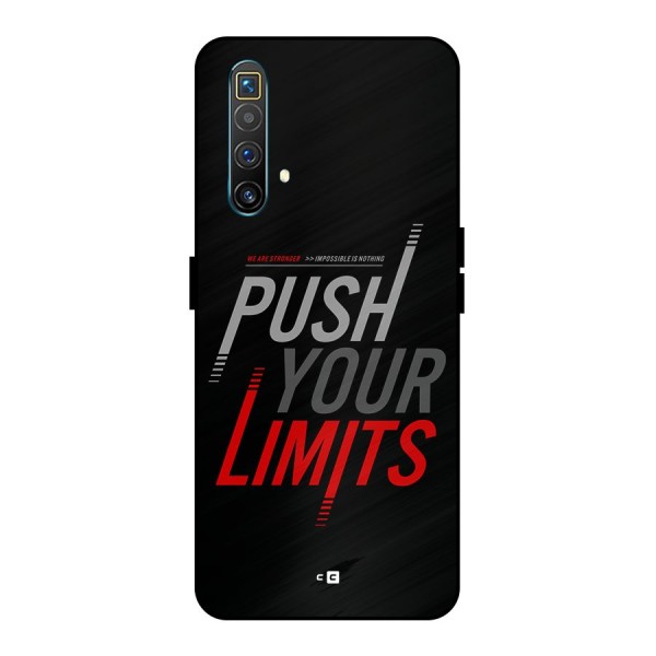 Push Your Limits Metal Back Case for Realme X3