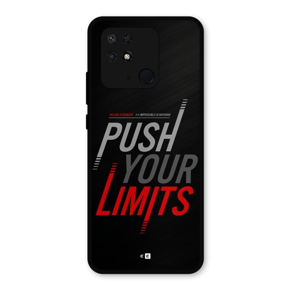 Push Your Limits Metal Back Case for Redmi 10