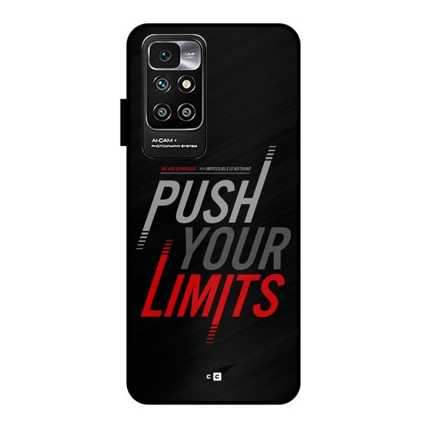 Push Your Limits Metal Back Case for Redmi 10 Prime