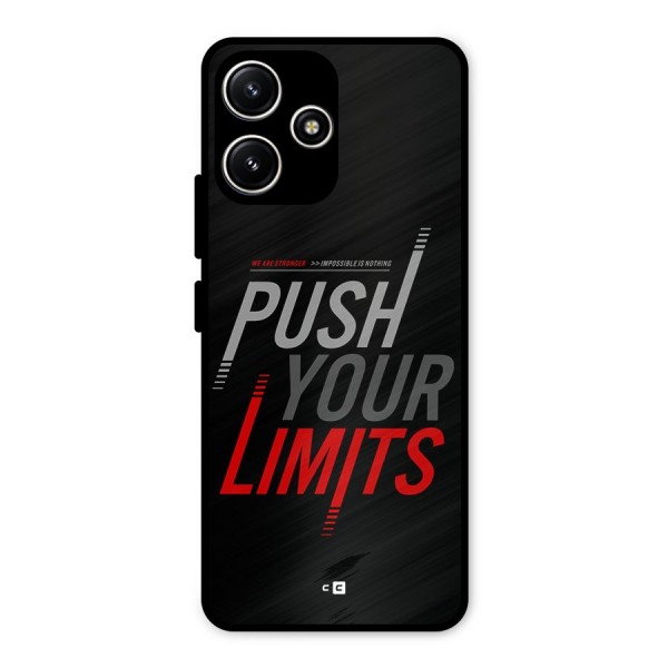 Push Your Limits Metal Back Case for Redmi 12 5G