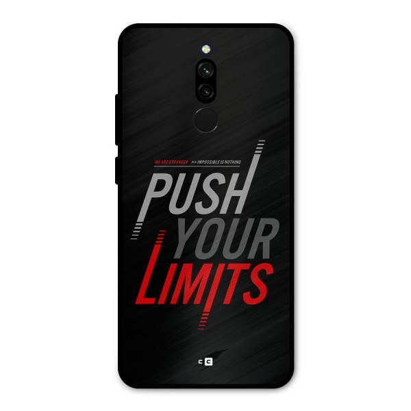 Push Your Limits Metal Back Case for Redmi 8